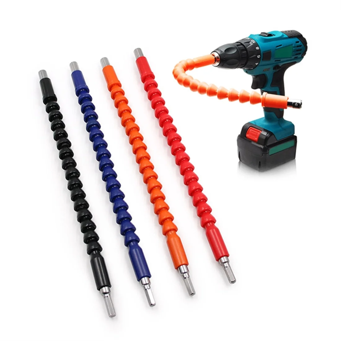 

Plastic Metal Soft Universal Flexible Shaft Electric Screwdriver for Drill or Screwdriver 1/4" Socket Adapter Tools