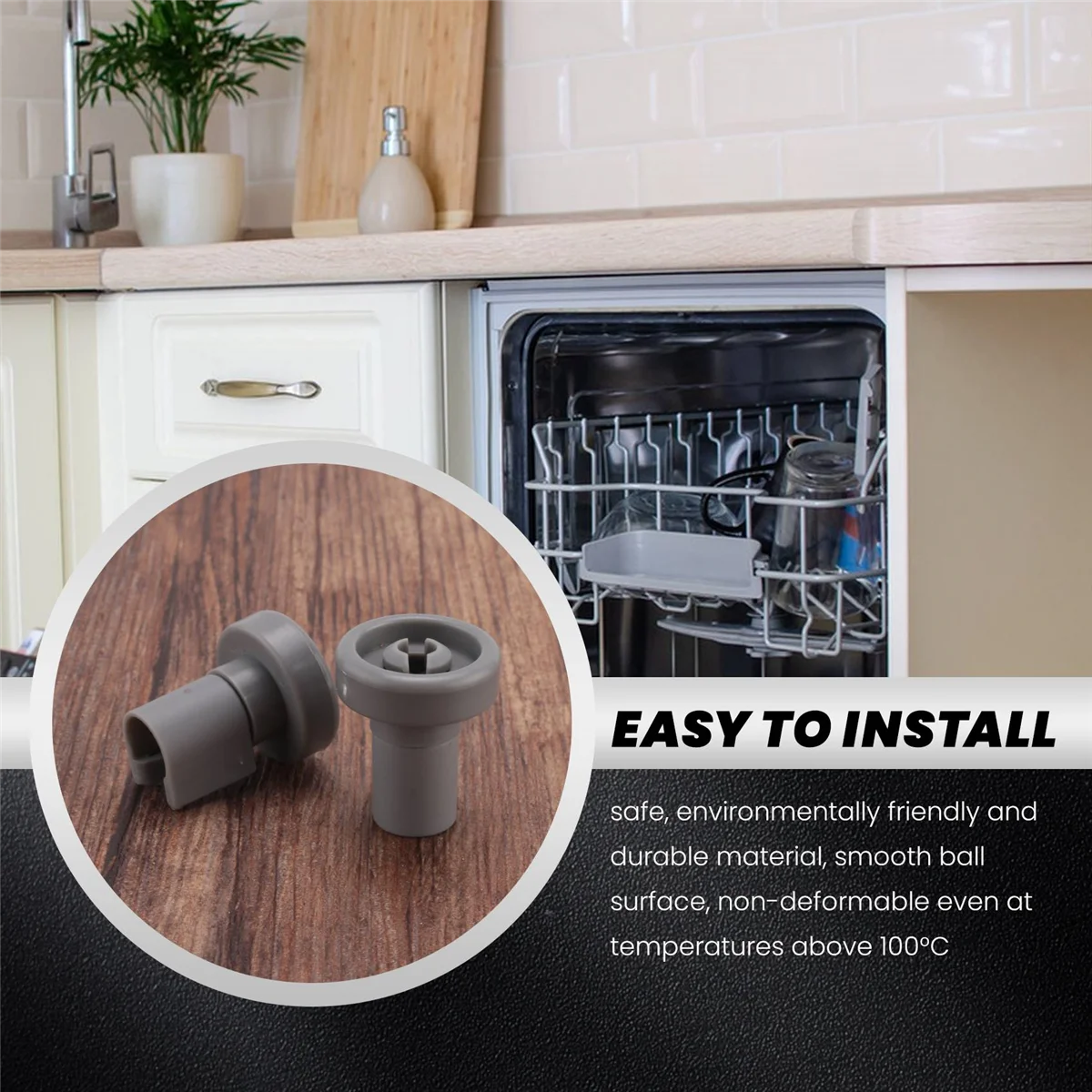 8 шт. колесо для корзины посудомоечной машины Aeg Favorit Privileg Zanussi аксессуары