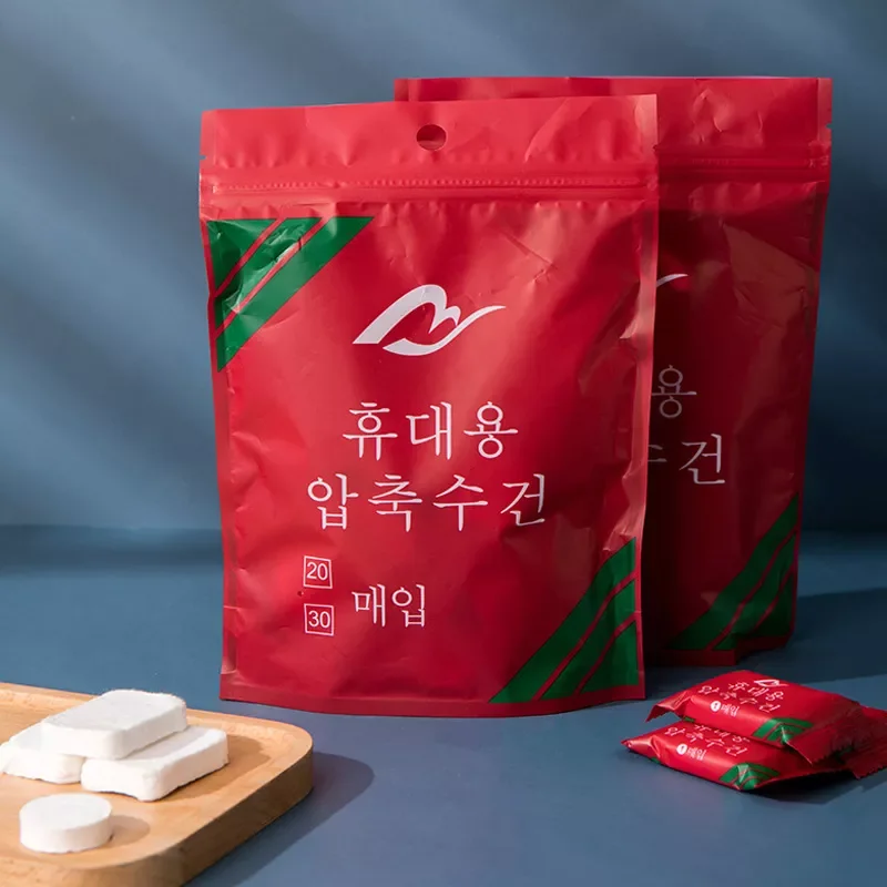 

20pcs Disposable Pure Cotton Compressed Towel Portable Travel Face Towel Water Wet Wipe Makeup Cleansing Towel Moistened Tissues