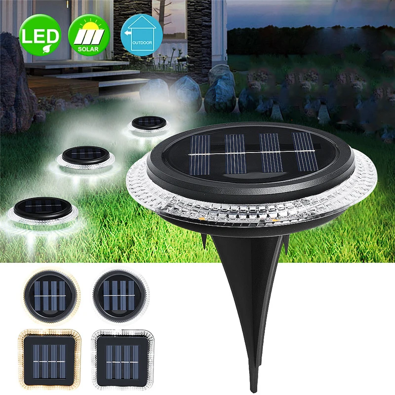 

8LED Solar Ground Lights Solar Garden Light Outdoor Waterproof Energy Lawn Light Yard Garden Corridor Home Decoration Lights
