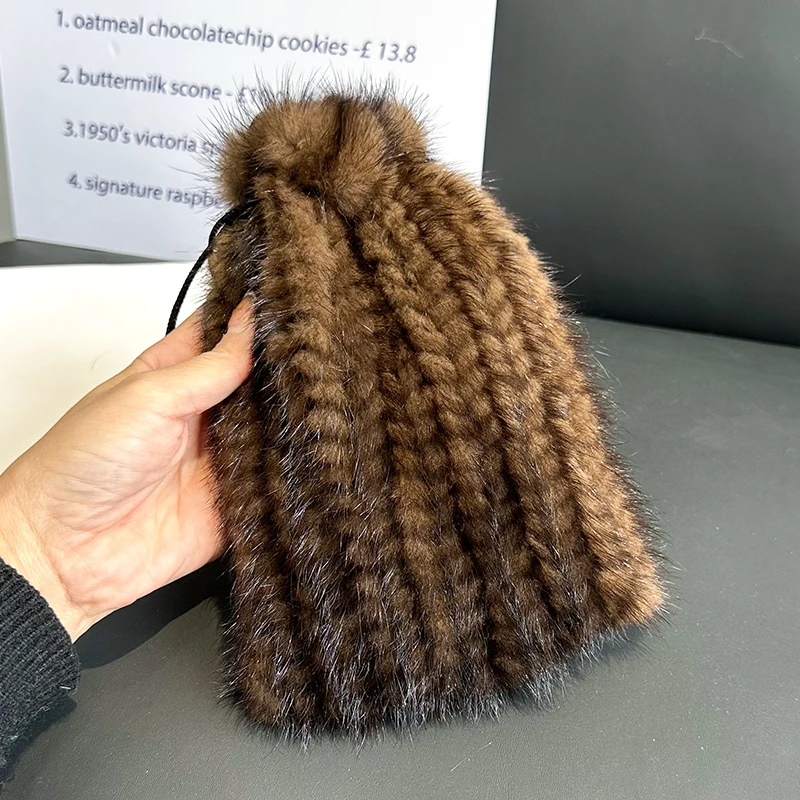 100% сумка из натурального меха норки сумки через плечо для женщин на осень и зиму