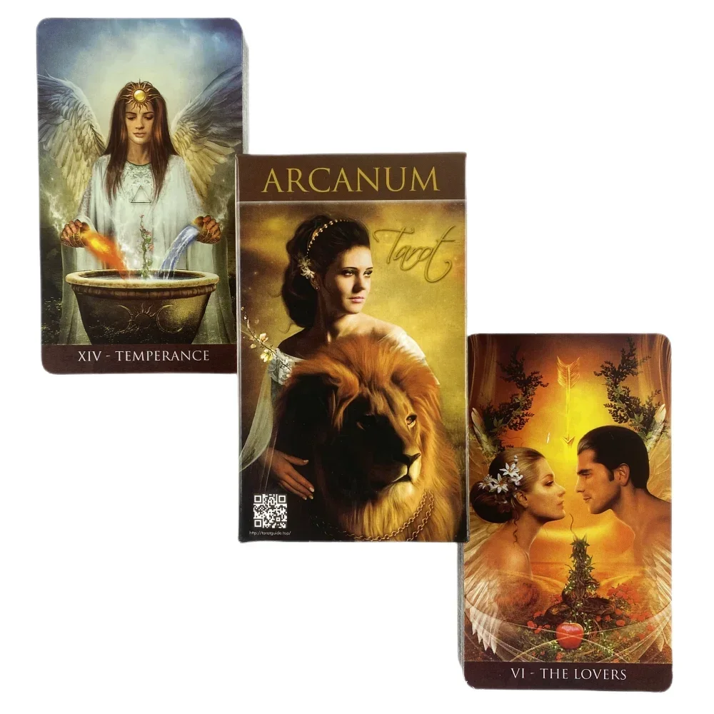 Карты Таро Arcanum: 78 карт, английская версия, издание Oracle Visions, для гадания и настольных игр (art.: 3920dada4d61f) - 3920dada4d61f