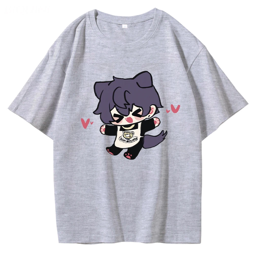 

Kawaii Shoto Cartoon T Shirt Luxiem Cute Print Anime Tshirt Pure Cotton Streetwear Short Sleeve Tee Girl Aesthetic Clothes Print