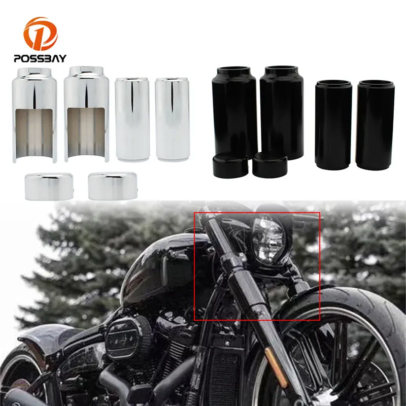 

Motorcycle 6pcs Fork Cover Front Shock Absorber Set Tube Cap for Harley-Davidson Softail Breakout FXBR FXBRS 2018 2019 2020 2021