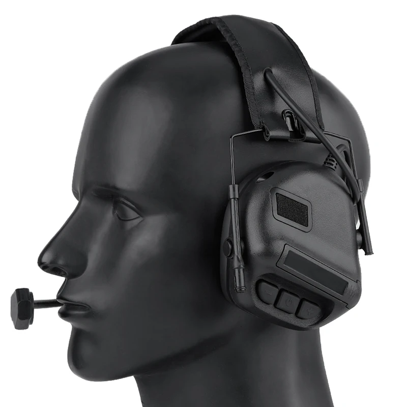 

Tactical Headphones Outdoor Sport Shooting Hunting Earmuffs Head Wearing CS War Game Headsets Need Use with PTT