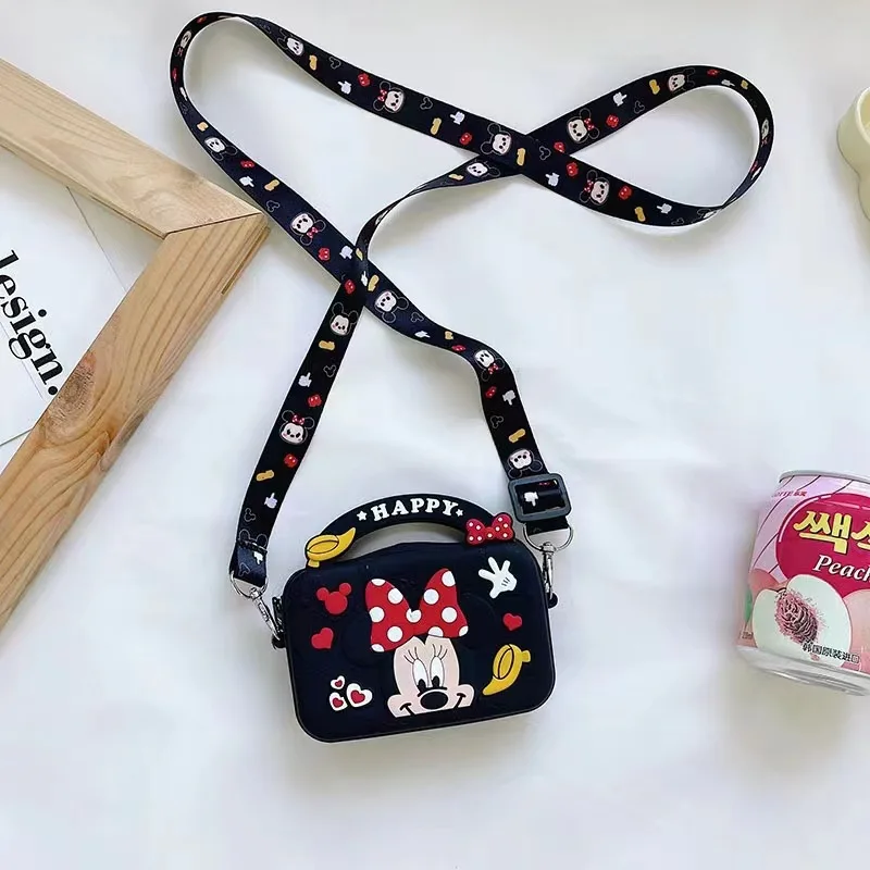 

Disney Mickey Mouse Minnie Stitch Handbag for Girls Mickey Mouse Bag Cartoon Mini Kawaii Backpack Purse for Girls Children Gifts