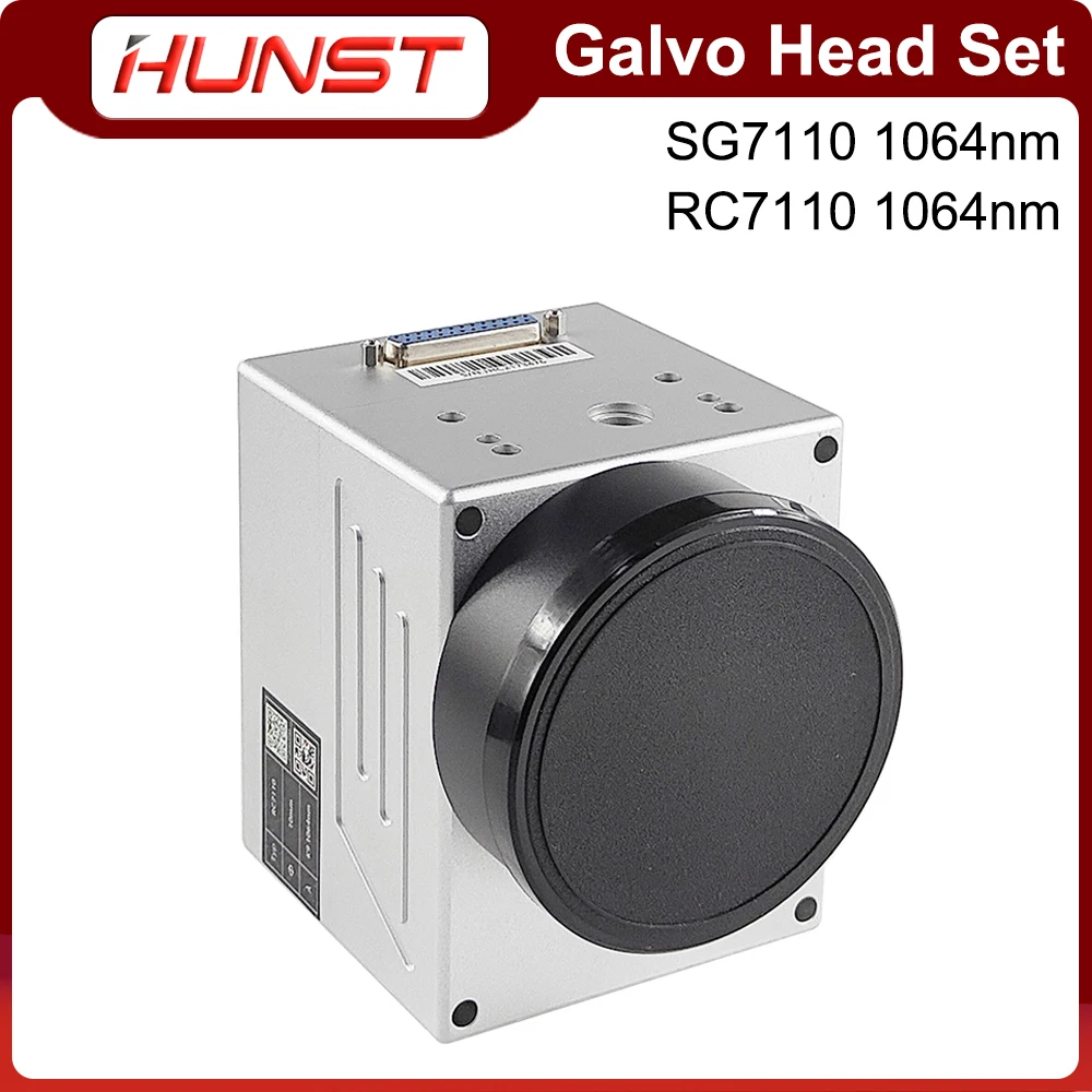 Enlarge HUNST Fiber Laser Scanning Galvo Head RC7110 SG7110 1064nm With Red Pointer 0-100W Input Aperture 10mm for Metal Marking Machine