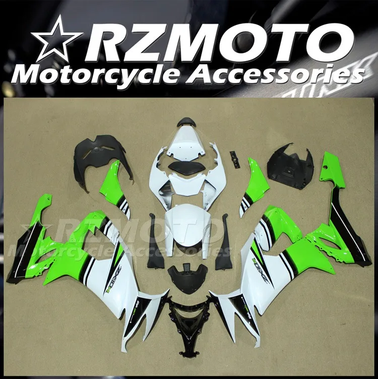 

New ABS Whole Motorcycle Fairings Kit Fit for Kawasaki Ninja ZX-10R ZX10R 2008 2009 2010 08 09 10 Bodywork set Green Black