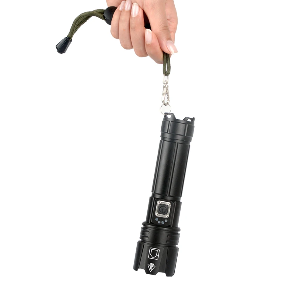 

Tacticals Flashlight P70 LED Waterproof Torch USB Rechargeable 28650 Battery Flash Light Outdoor Camping Lights