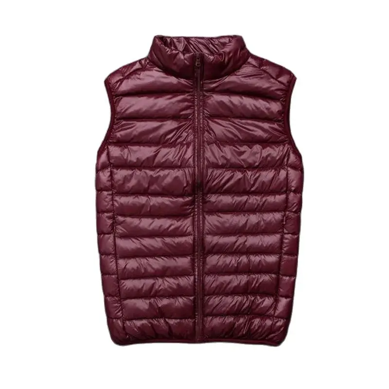 Winter Men Duck Down Vest 2022 Coat Ultralight Sleeveless Puffer  Jacket Ultra Thin Warm Lightweight   Waistcoat