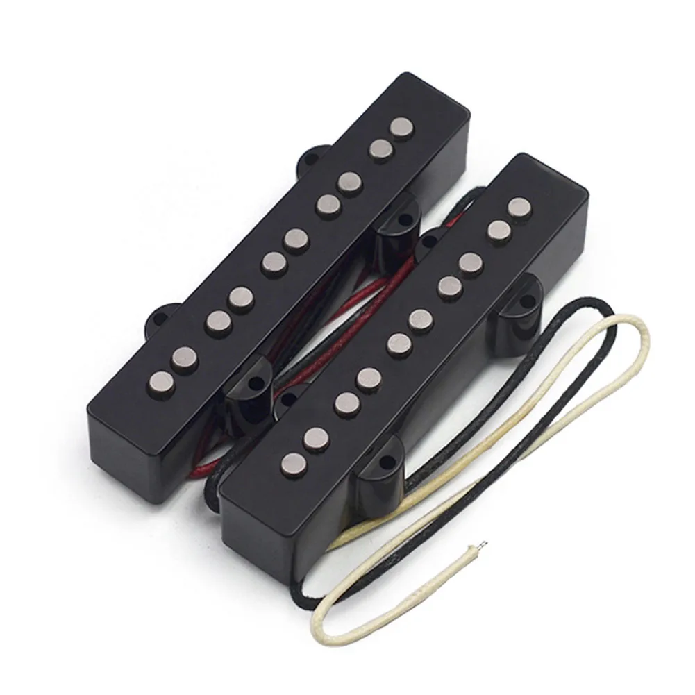 

1 Pc Single Coil Jazz Bass Pickups 100.5mm*46mm *18.5mm Plastic Clip For 5string Jazz Basses Vintage Output Neck Bridge