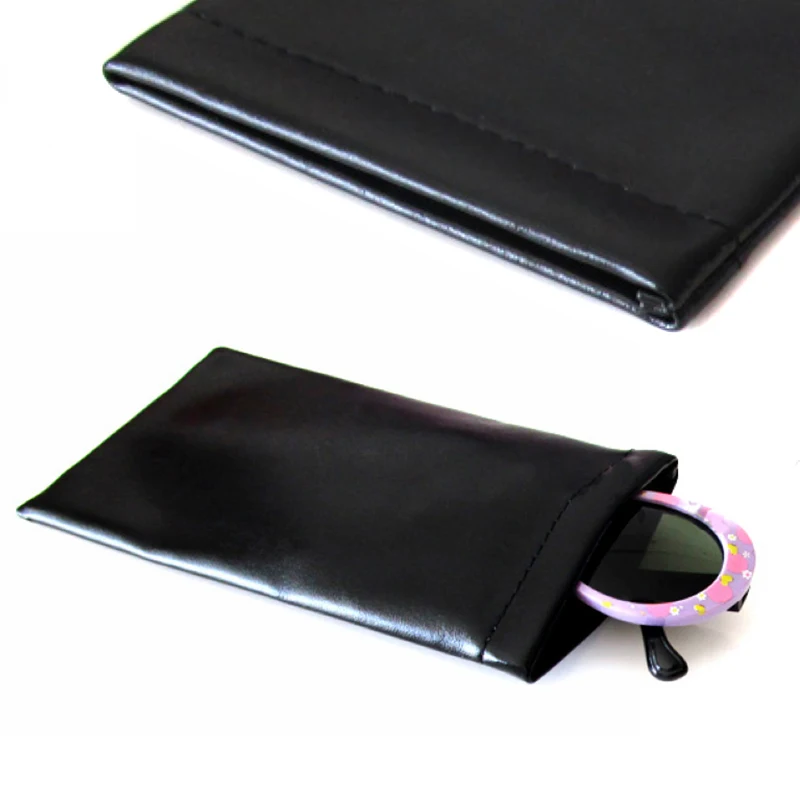 

Luxury PU Snap Spring Opening Top Glasses Sunglasses Spectacles Pouch Case Bag
