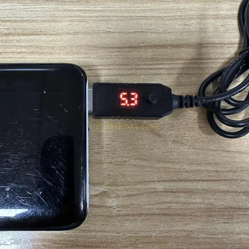 E56B QC3.0 USB Тип C PD до 5V-12V 1.5A Djustable напряжение 5 5x2 1 мм кабель питания для