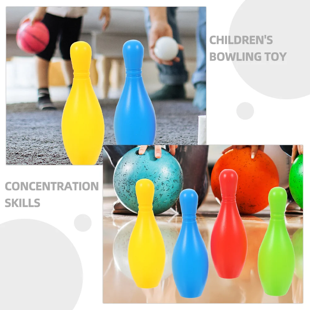 Mini Bowling Pin Football Toys Toddler Halloween Interesting Game Indoor Kids Plastic