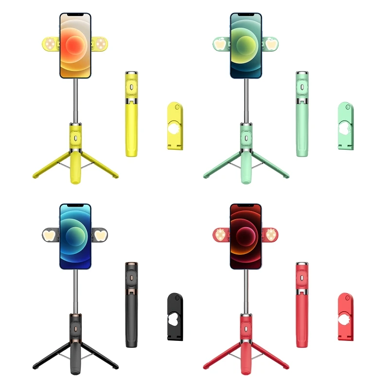 

67JA M01S Mini Bluetooth-comaptible Selfie Stick Tripod Phone Holder Bracket Kit