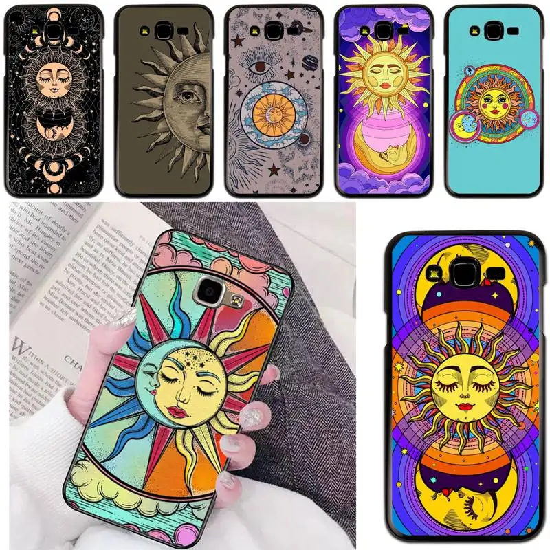 

Sun Moon Indie Hippie Art Phone Case For Samsung Galaxy J200 J2 Prime J2 Pro J6 2018 J250 J4 Plus J415 J5 Prime J7