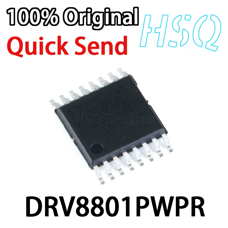 5 шт. новый оригинальный драйвер двигателя постоянного тока DRV8801PWPR DRV8801 HTSSOP-16 2.8A Brush DC