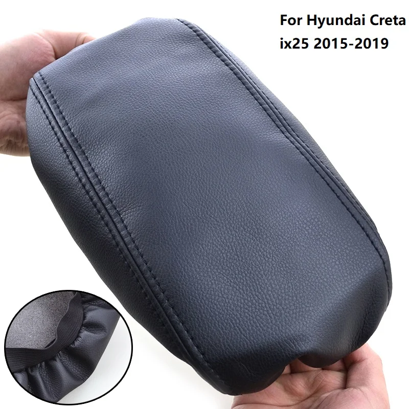 

Чехол для автомобильного центрального подлокотника из микрофибры, износостойкий, удобный для Hyundai Creta ix25 2015-2019, автозапчасти для интерьера