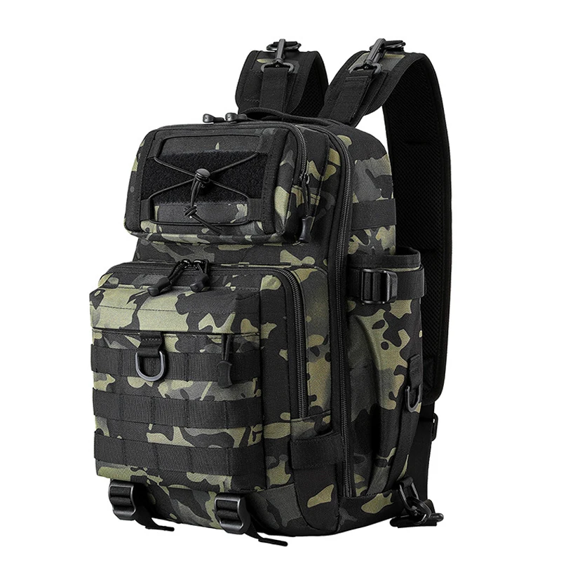 

Tactical Lure Fishing Backpack Waterproof Bag Bag Hunting Travel Shoulder Tackle Outdoor Camping Climbing Men Military Camo