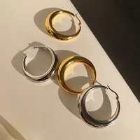 2022 new hoop earrings fashion ladies temperament round pendant earrings daily wear jewelry