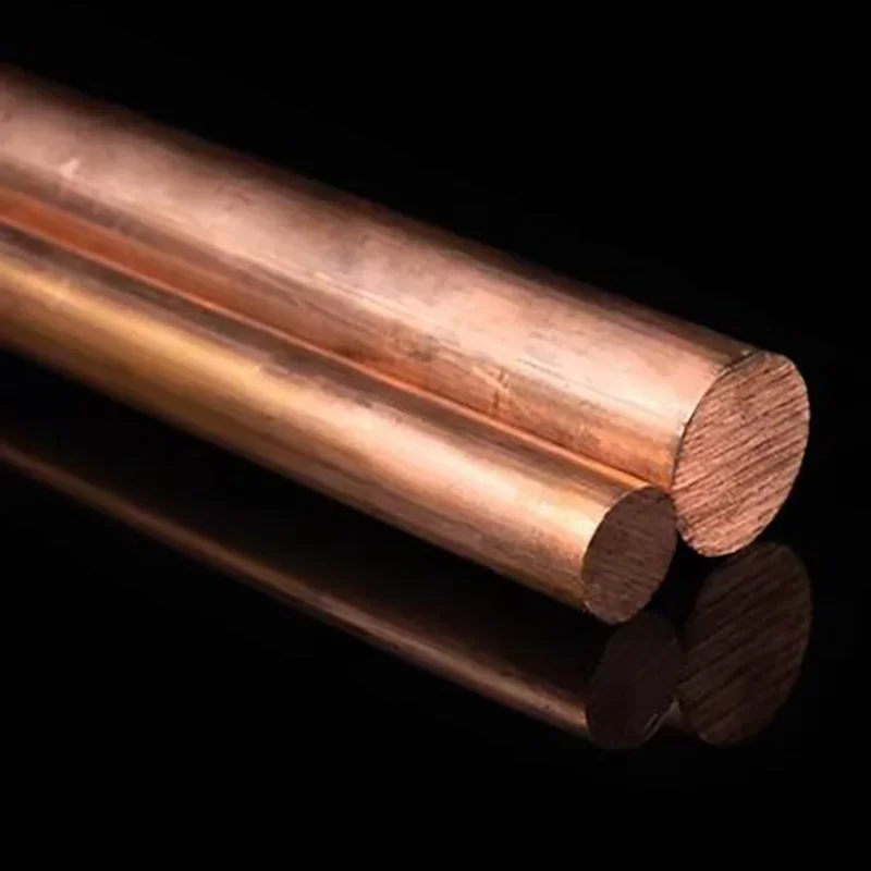 Copper Round Rod Bar 2mm 3mm 4mm 5mm 6mm 7mm 8mm 10mm 12mm 15mm 20mm 22mm 23mm 25mm 26mm 28mm 30mm 40mm 50mm