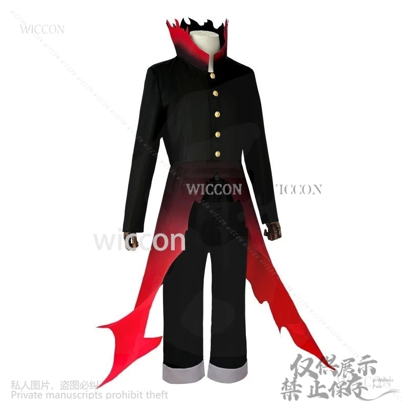 Okarun новый костюм косплей аниме Dandadan Ken Takakura Cos плащ с высоким воротом красный