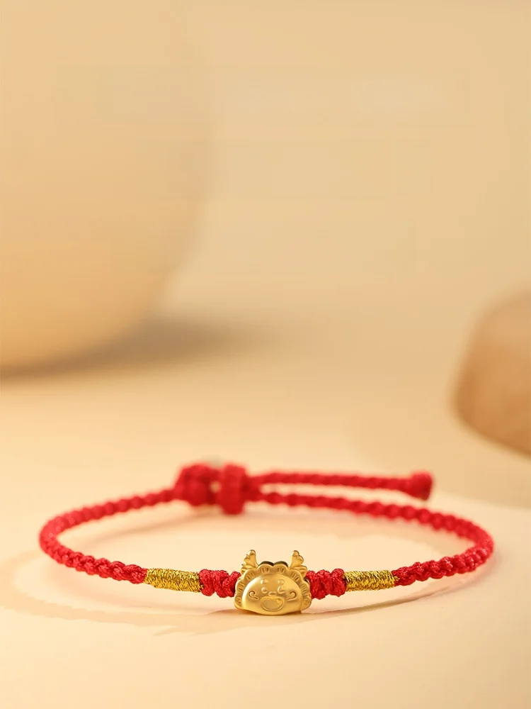 Новинка 2025 года браслет из красной веревки Hetian Jade Lucky Beads тканый ремешок Xianglong