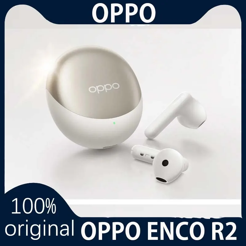 

2023 New OPPO ENCO R2 Earphone Wireless Bluetooth 5.3 Earbuds AI Noise Cancelling HIFI 5 IP54 For OPPO Reno 10 Pro