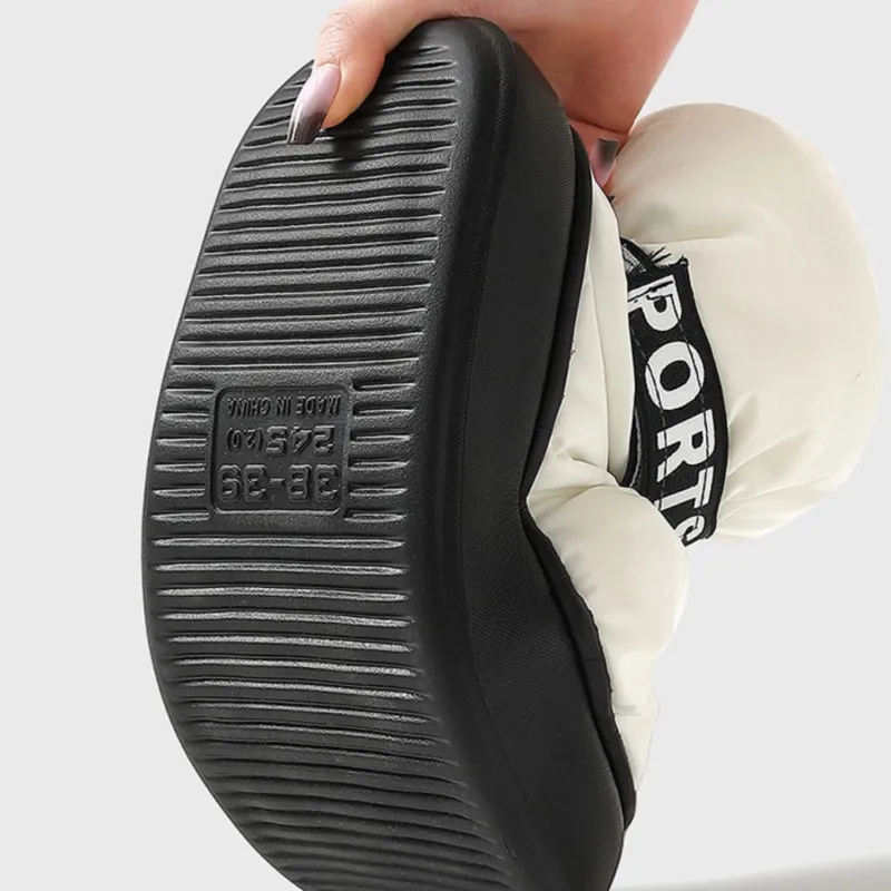 Зимние женские зимние ботинки на пуху водонепроницаемые теплые ботильоны с