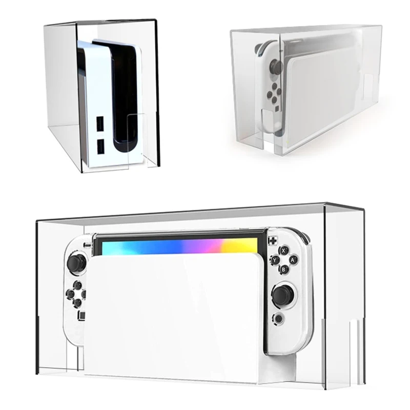 

Protective Cover Acrylic Case Transparent Guard Shell for Switch PS5 Host Acrylic Protective Case Protector Anti-Dust