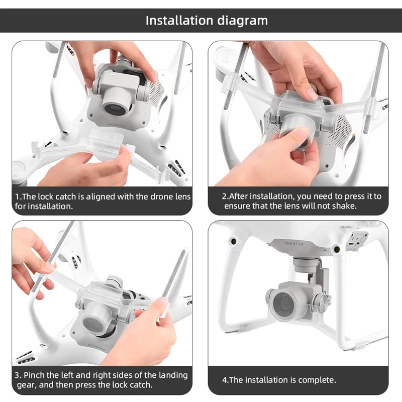 Защитная крышка для объектива камеры DJI Phantom 4 Pro Gimbal Lock Holder подходит Drone Accessories |