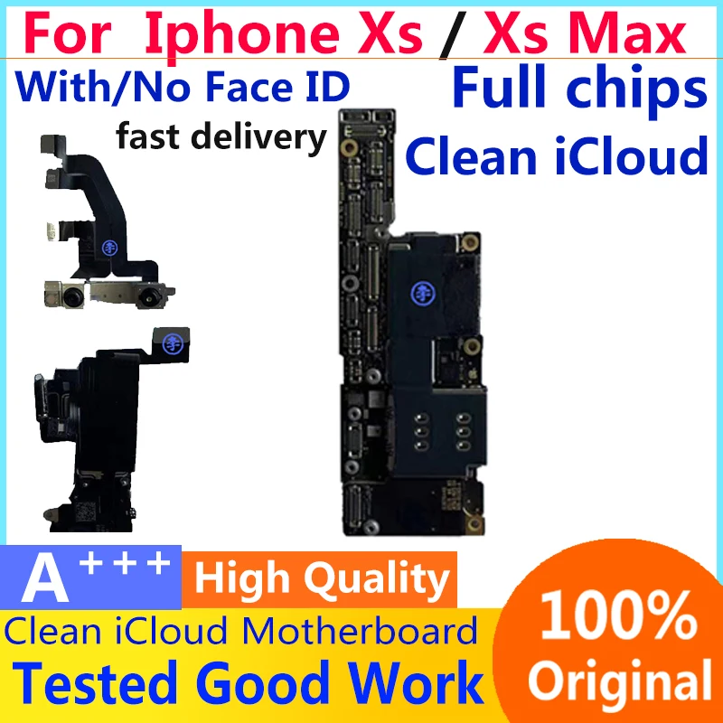 Оригинальный Бесплатный ICloud для Iphone XS материнская плата с/без Face ID 64 Гб 256 ГБ 512