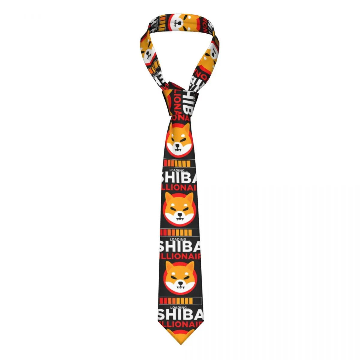 

Shiba Inu Coin Token Shib Army HODL Crypto Necktie Men SHIB Millionaire Loading Neck Ties for Men Daily Wear Gravatas Gift