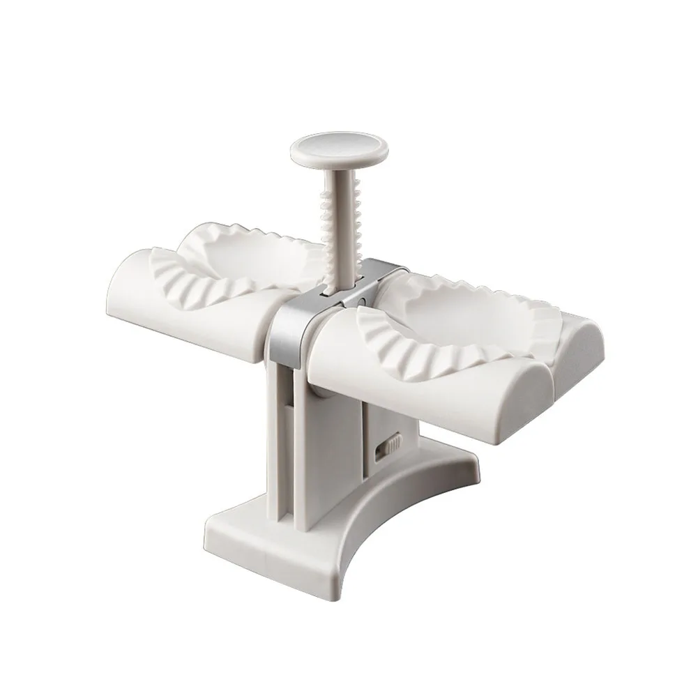 

1PCS Double Head Semi Automatic Dumpling Maker Mould Stainless Steel DIY Jiaozi Maker Easy Dumpling Peeling Kitchen Accessories