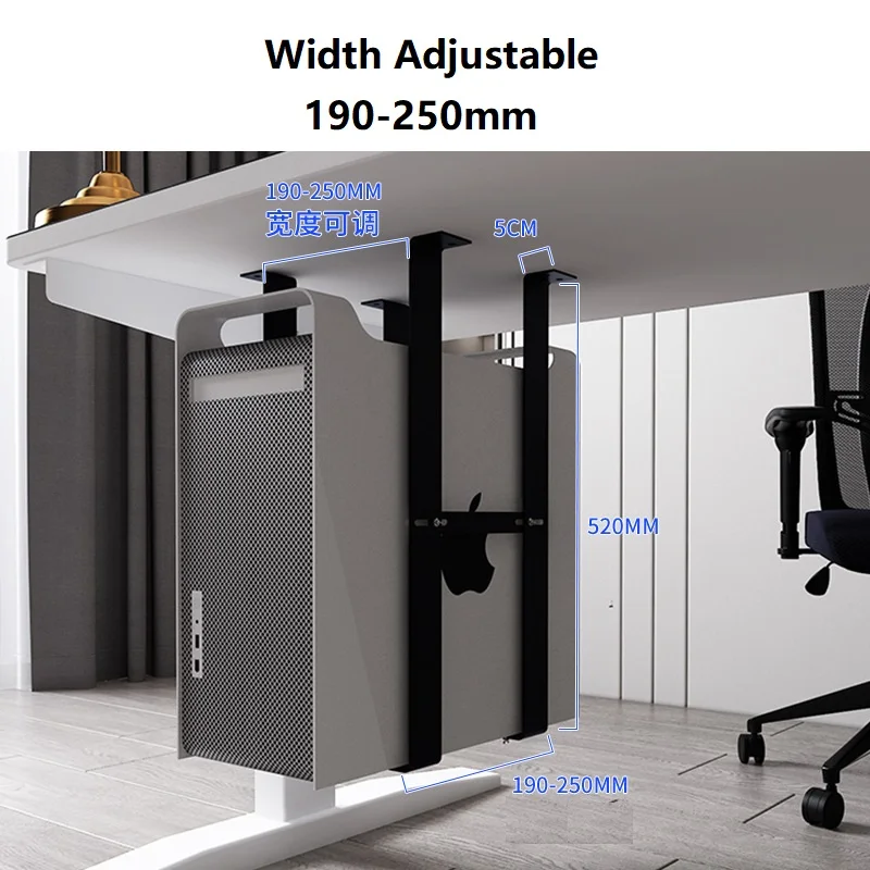 universal pc case holder under desk adjustable cpu stand lift computer mainframe hanger host box stand bracket hanging rack free global shipping