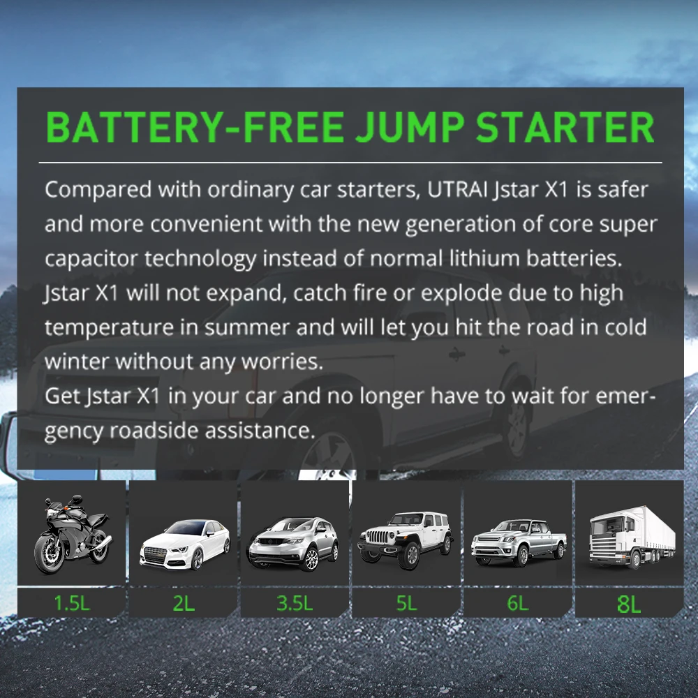 Суперконденсаторный стартер UTRAI JS-X1