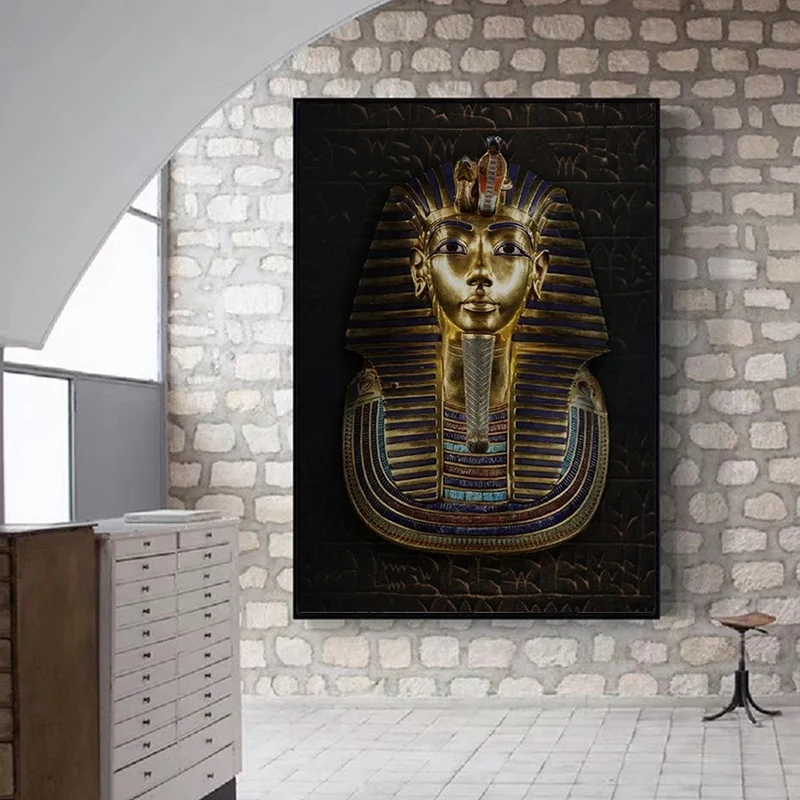 Плакат с древней цивилизацией сфинксом и египетским фараоном для домашнего