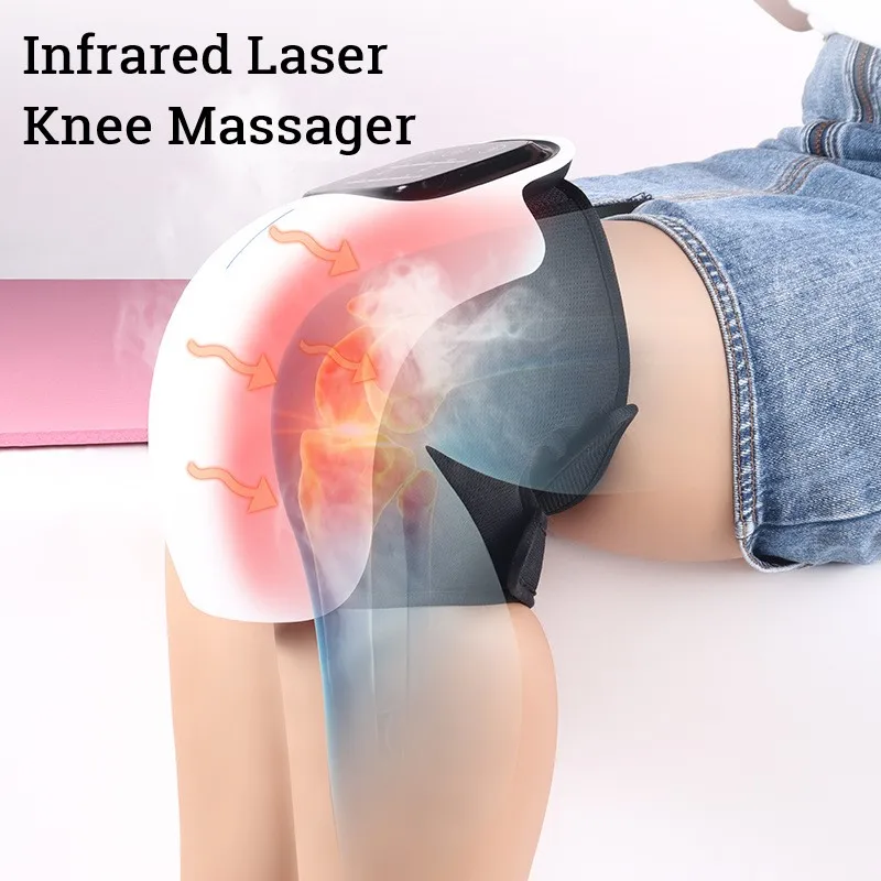 

Smart Hot Compress Knee Massager Infrared Heating Vibrators Physiotherapy Instrument Rehabilitation Pain Relief Health Care