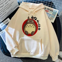 japanese anime cute cartoon totoro hoodie women kawaii oversize hoodeis miyazaki hayao studio ghibli harajuku sweatshirts unisex