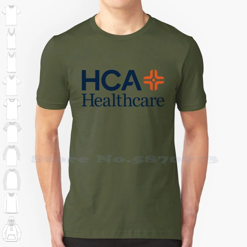 

HCA Healthcare High-quality T Shirts Fashion T-shirt New 100% Cotton Tee