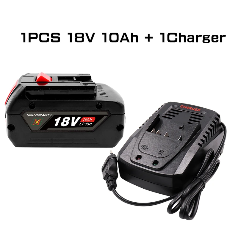 

For BOSCH 18V 10Ah LITHIUM-ION BATTERY GBA 18V 10Ah 18V Professional GBA GSR GSB BAT618 BAT609 w/Fuel Guage
