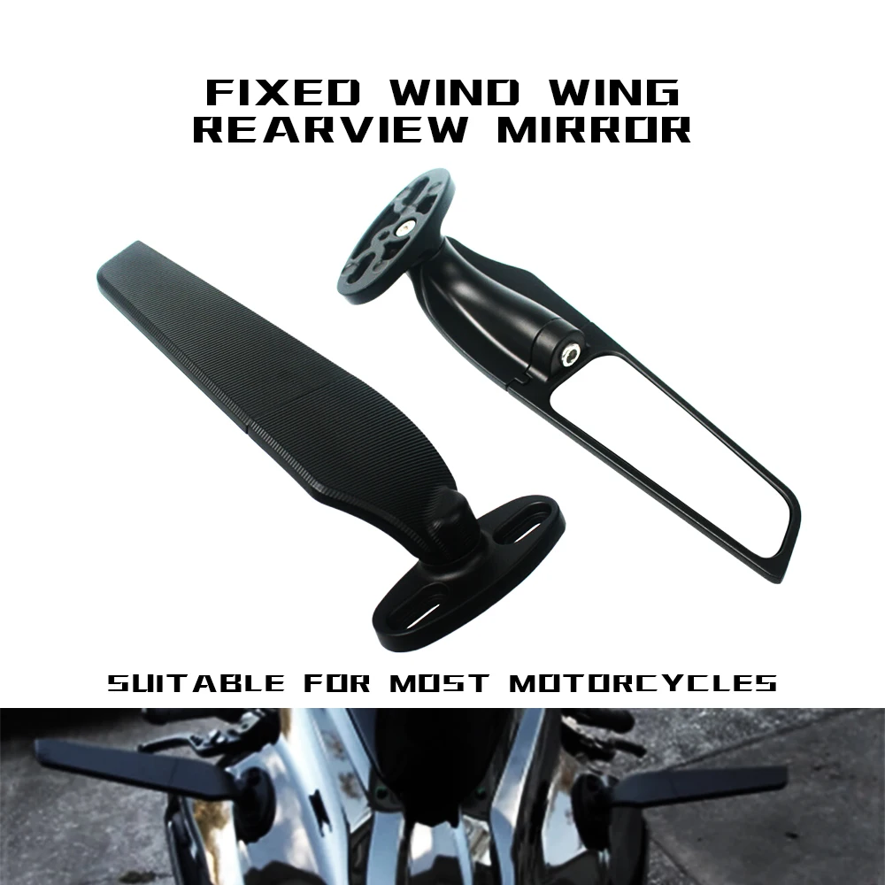 

Modified Motorcycle Mirrors Wind Wing Adjustable Rotating Rearview Mirror Side For Aprilia GPR250R APR250 rs660 RS125 RS250