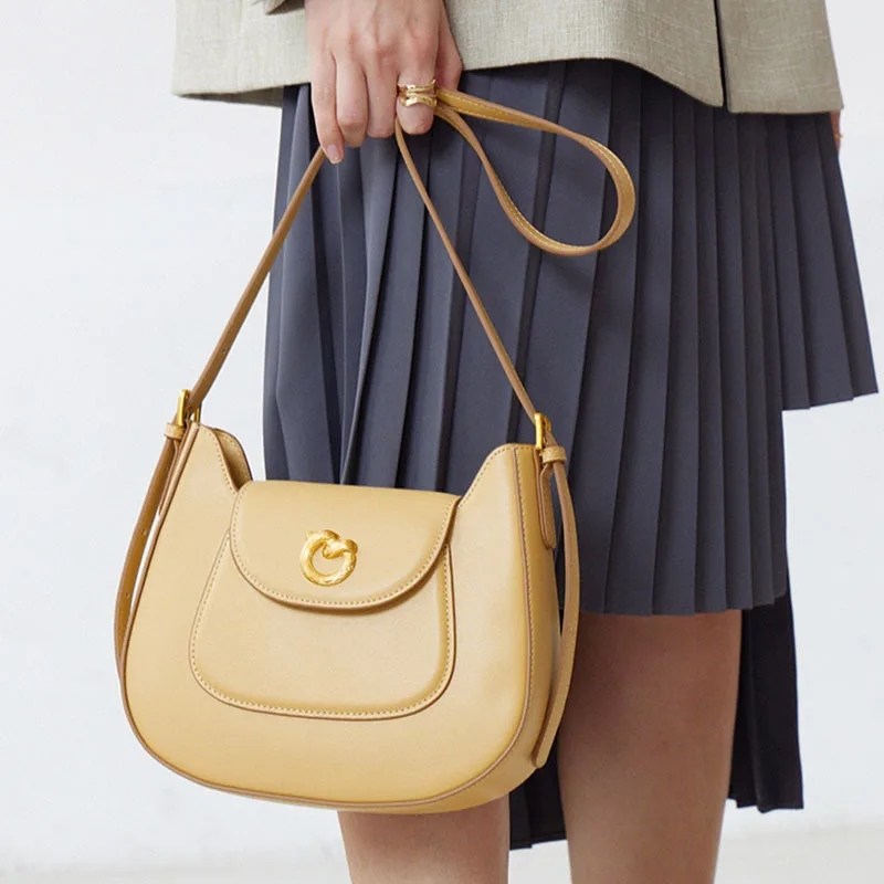 Women's Bag for Women Fashion Designer Luxury Bag 2023 New Handbags Women Premium Cowhide Ladies Elegant Shopping Shoulder Bag