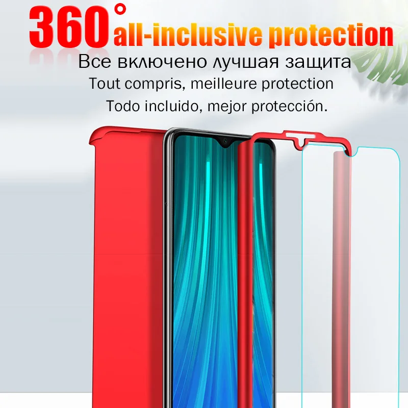 360 Full Cover Shockproof Protective Case For Xiaomi Redmi mi Note 10 Pro 9T A2 A3 mi 9 Lite 8 SE Note 8 7 5 6 Pro K20 4A 5A 6A