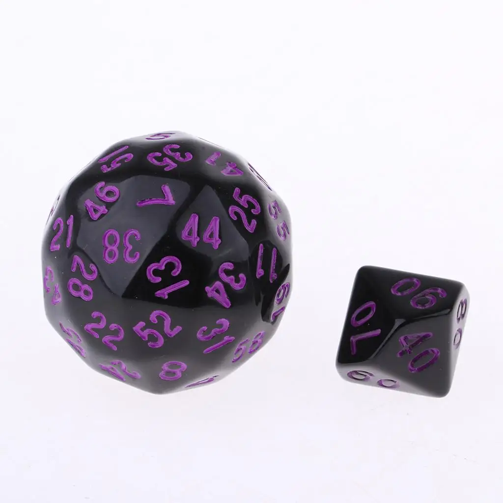 10 шт. акриловые полигедрические игральные кости D4 D6 D8 D10 D12 D20 D24 D30 D60 |