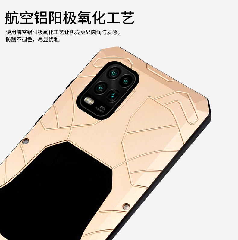 Imatch Aluminum Metal Silicone Shockproof Case Cover For Xiaomi Mi 11 10t Note 10 Ultra Pro 10t Lite Dirt Shock Proof Cover Case