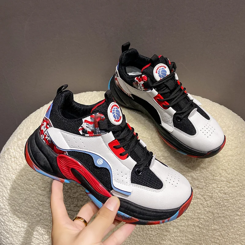 2022 New Brand Women Platform Shoes Fashion Sneakers Lace-up Breathable Lady Shoes Women Casual Designer Shoes Zapatos De Mujer