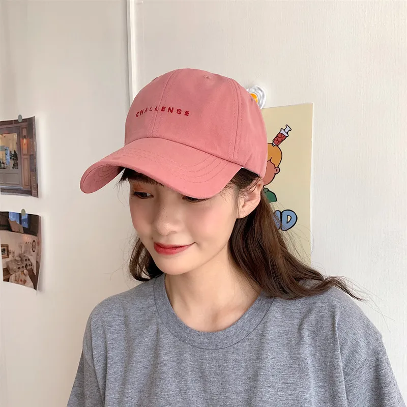 

[Hot Sale] Korean Hat Female Summer All-Matching Simple Small Alphabet Peaked Cap Sunshade Baseball Cap Female