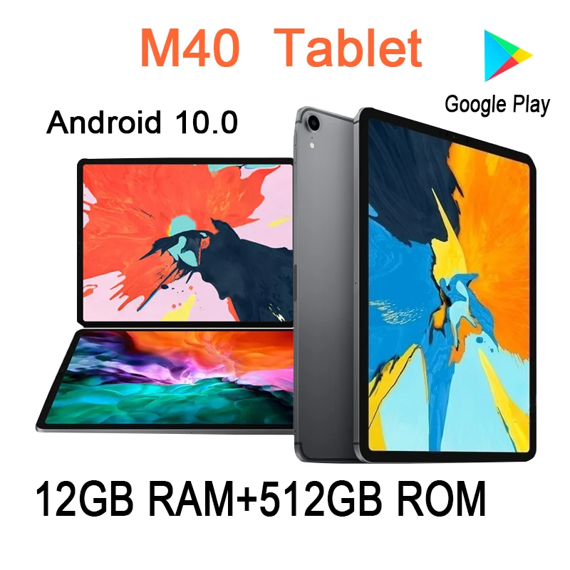 

Планшет Global M40 Pro, 12 Гб ОЗУ + 512 Гб ПЗУ, планшет на базе Android, 10,1-дюймовый планшет, 10,1 мАч, игровые 10-ядерные планшеты с двумя Sim-картами, ПК 5G WIFI