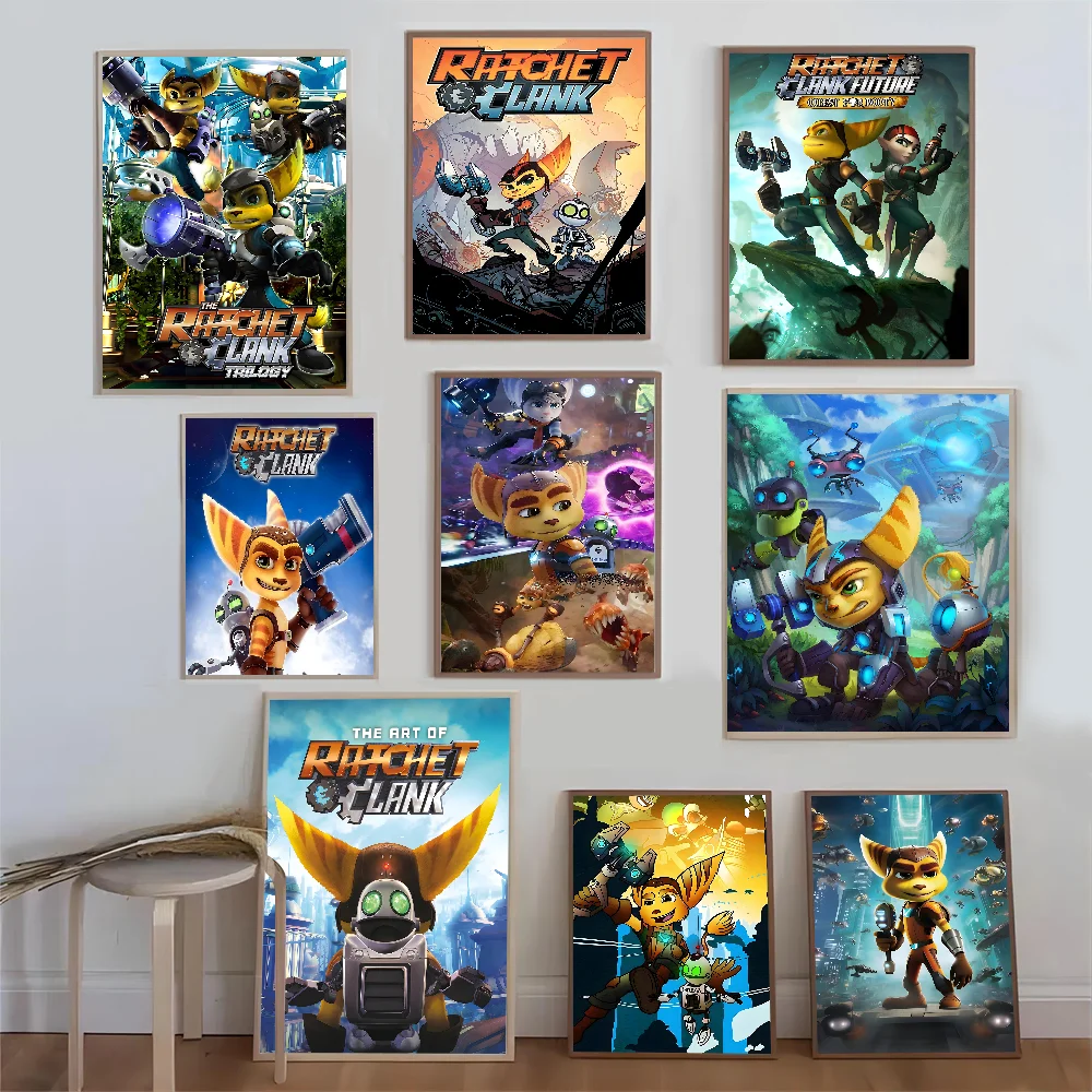 Аниме плакаты с трещоткой и забавной игрой стикеры для кофейни бара милый Декор